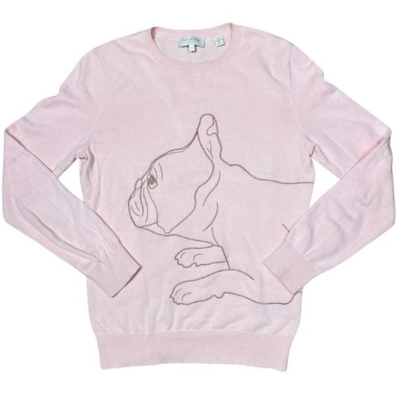 Ted Baker Women's Pink Sweater with Dog Design, S - Picture 4 of 13